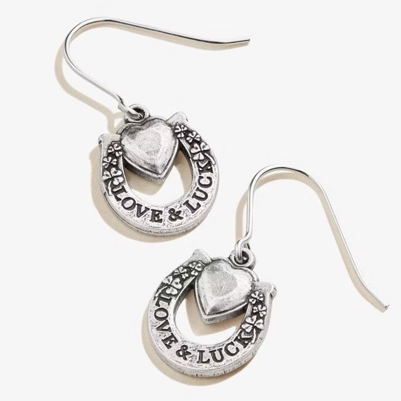 ALEX AND ANI - “Love & Luck” hook earrings in Rafaelian Gold. Luck & prosperity - Picture 1 of 5